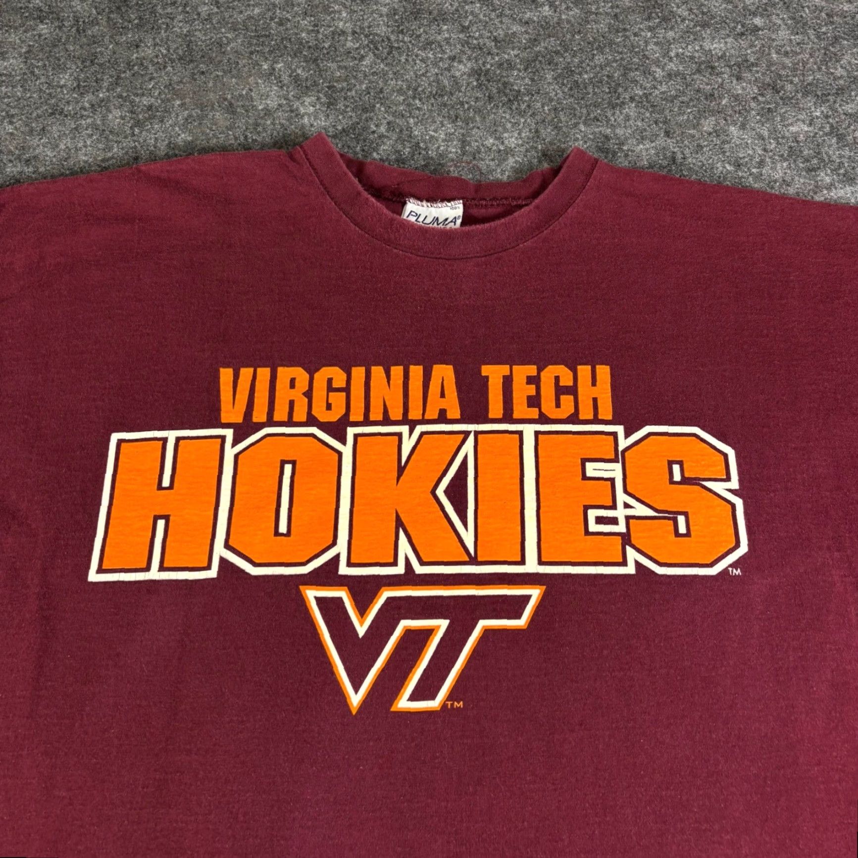 Vintage VINTAGE Virginia Tech Hokies Long Sleeve T Shirt Mens XXL Maroon Pluma Heavyweight Size US XXL / EU 58 / 5 - 6 Thumbnail