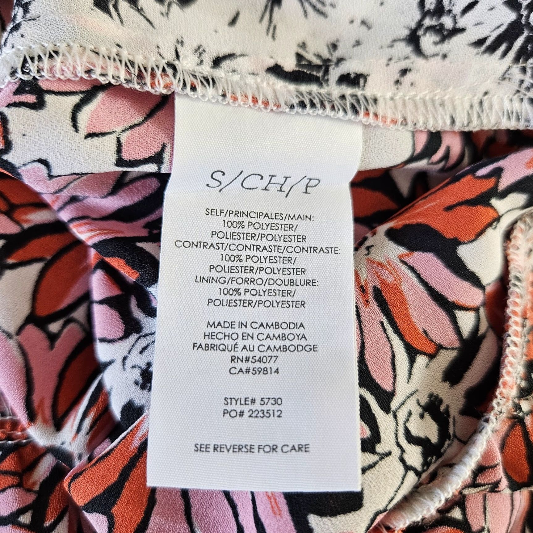 Vintage Cabi Seraphina Top Womens Blouse Sleeveless Floral Pink Red Size S Small Womens Shirt Size S / US 4 / IT 40 - 4 Thumbnail