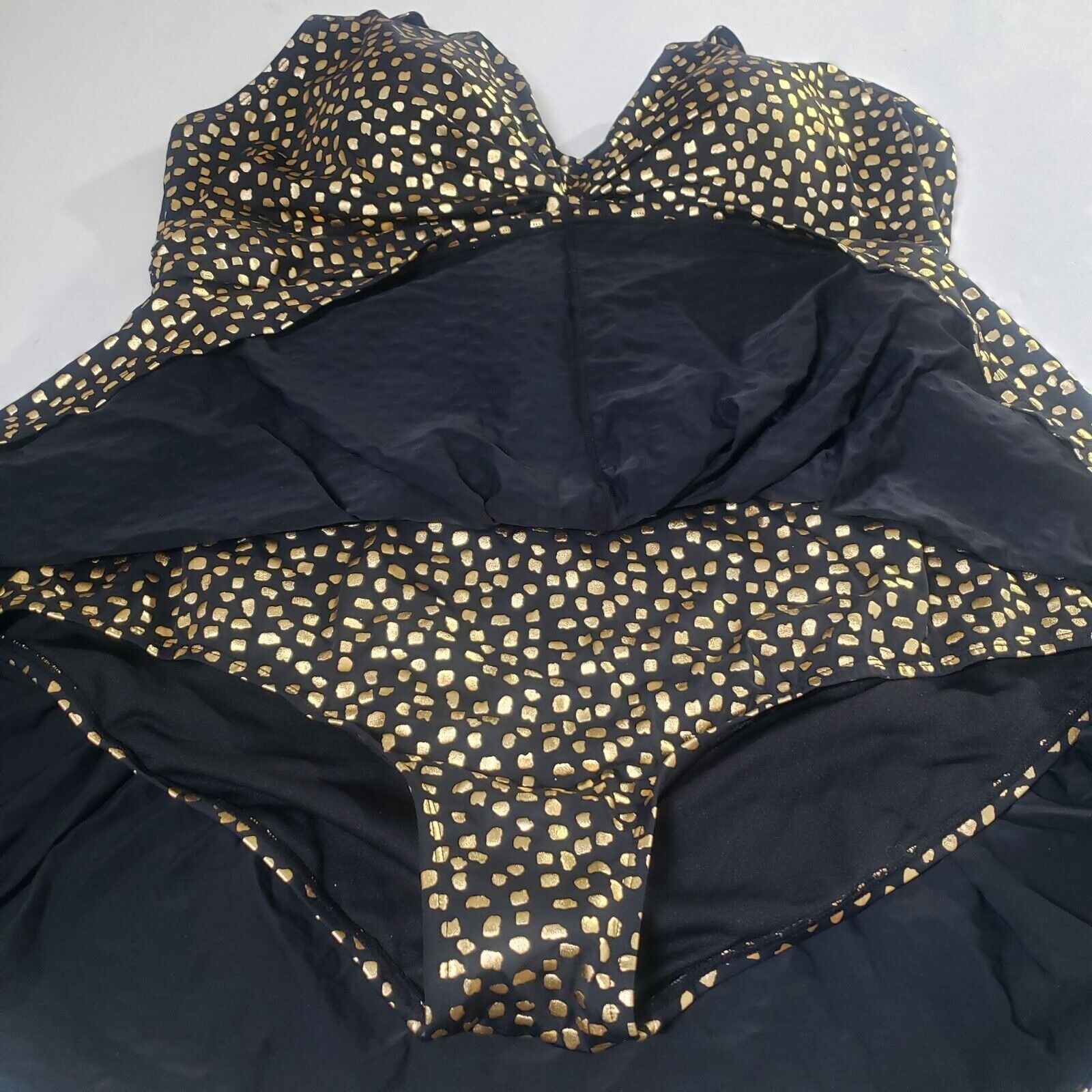 Designer Swim 365 Skirted Swim Dress Womens Size 24 Black Gold Size 4XL / US 24-26 - 5 Thumbnail