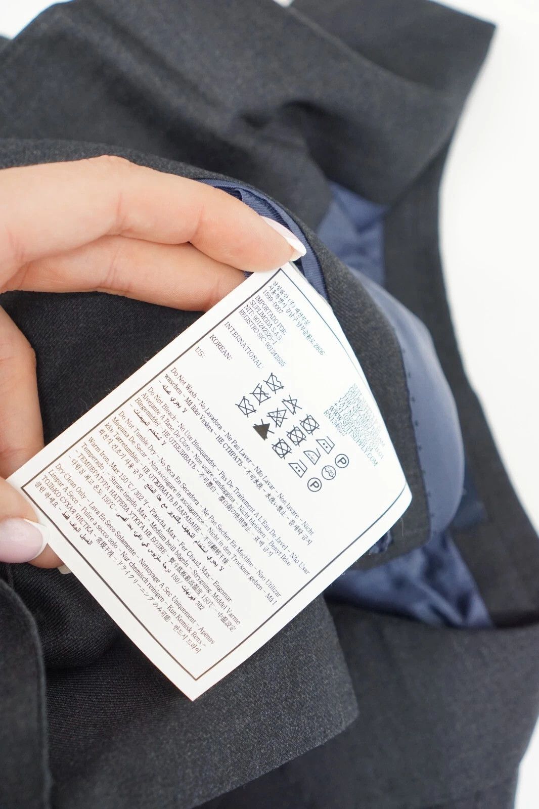 Suitsupply Men Suitsupply Blazer Napoli Charcoal Grey REDA Wool UK/US38 Size 38R - 8 Thumbnail