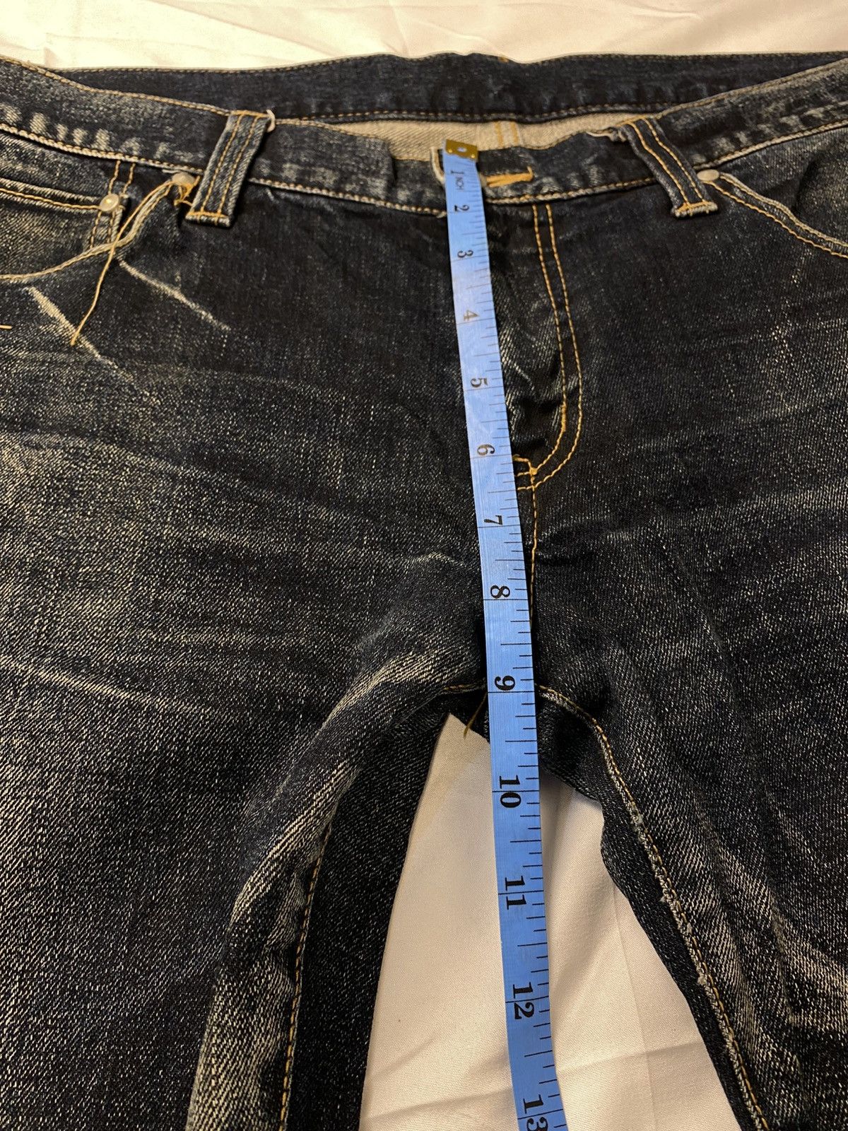 Tornado Mart Tornado Mart Wisker Washed Twisted Spiral Flared Style Denim Size US 34 / EU 50 - 24 Thumbnail