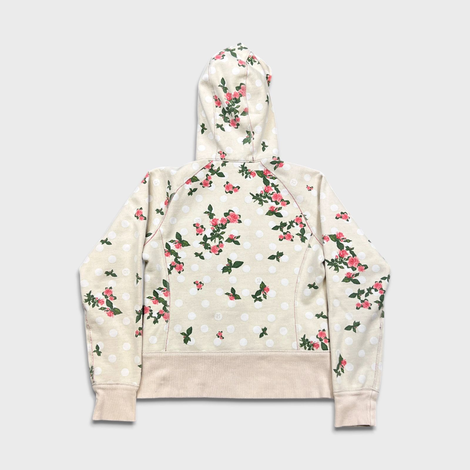 Lululemon × Vintage Lululemon Scuba Hoodie AOP Full Zip Floral Hooded Sweatshirt Size S / US 4 / IT 40 - 4 Thumbnail