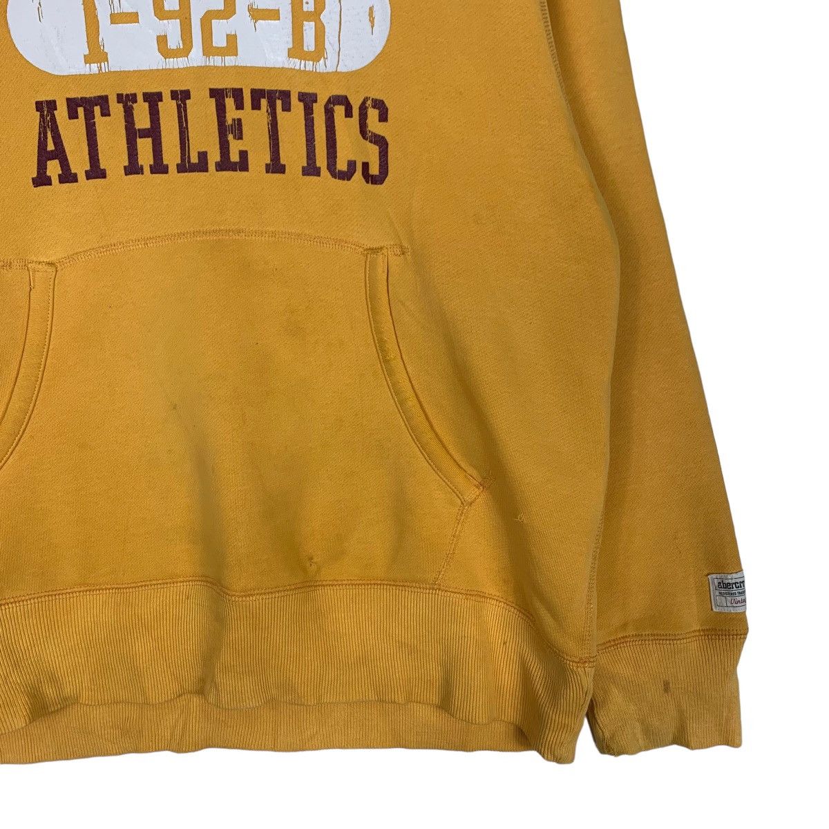 Abercrombie & Fitch Abercrombie Big Logo Yellow Pullover Hoodies #0724-C33 Size US L / EU 52-54 / 3 - 5 Thumbnail