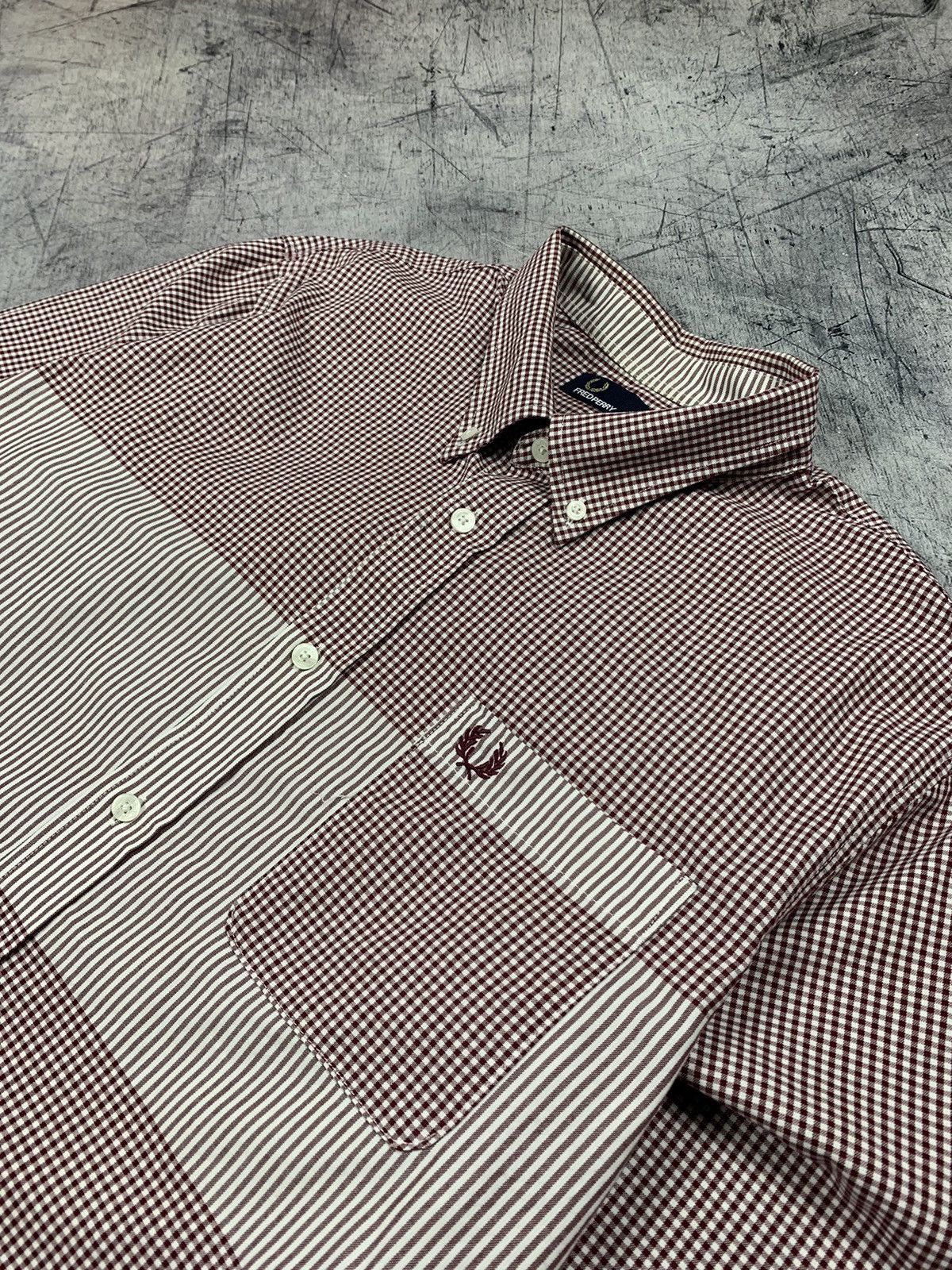 Fred Perry Fred Perry Checkered Striped Shirt designer casual Size US XL / EU 56 / 4 - 4 Thumbnail