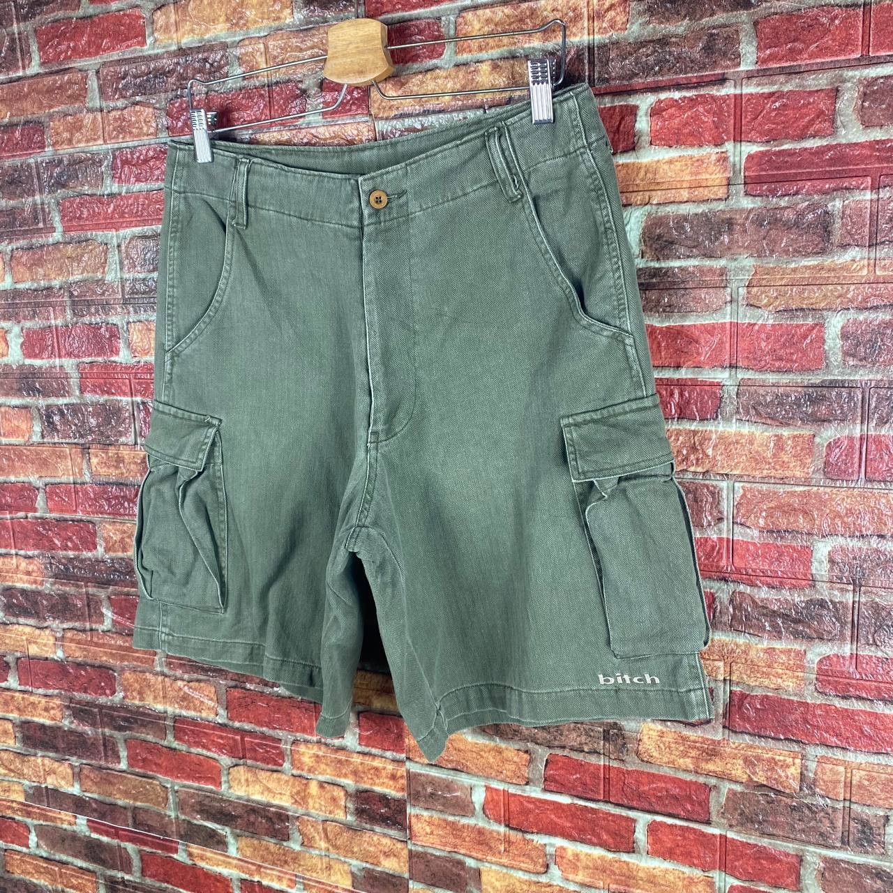 Vintage VINTAGE BITCH SHORTPANT GREEN MILITARY W32 Size US 32 / EU 48 - 3 Thumbnail