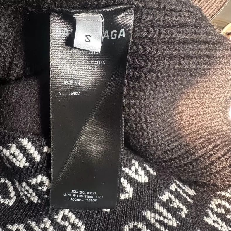 Balenciaga Balenciaga SS21 Full print stretch fleece paneled turtlenec Size US S / EU 44-46 / 1 - 7 Thumbnail