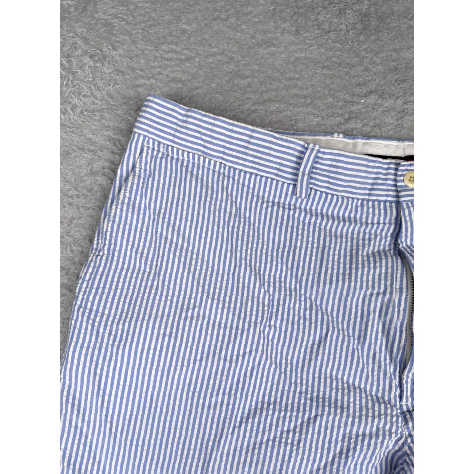 Polo Ralph Lauren Polo Golf Ralph Lauren Shorts Mens 40 Blue Striped Seersucker Chino Casual Polo Ralph Lauren Shirt? Size US L / EU 52-54 / 3 - 4 Thumbnail