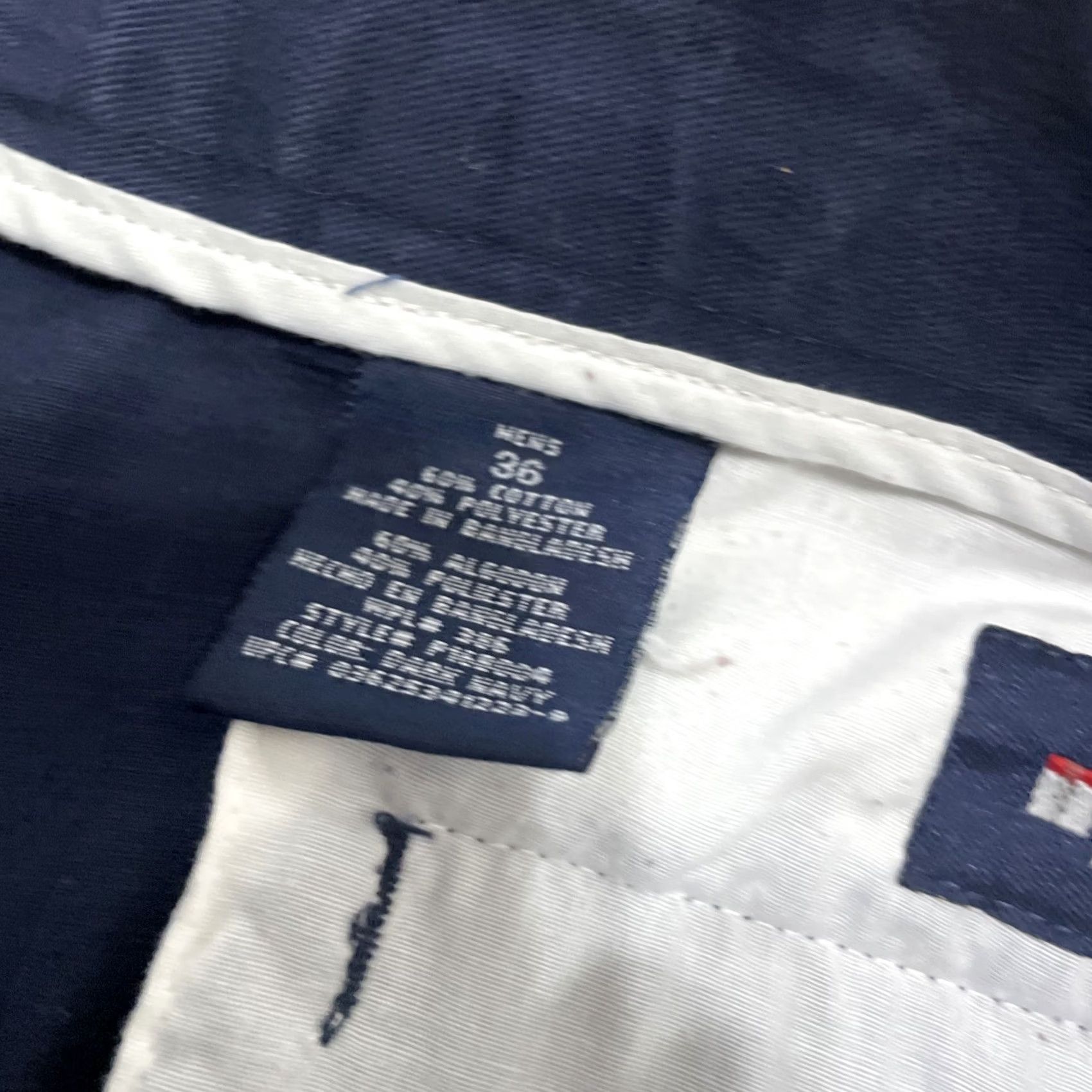 Vintage VINTAGE Puritan Pleated Chino Shorts Men 36 Navy Blue 90s Preppy Y2k Adjustable Lisn Linen Cotton Short w Pockets Boys Size US 36 / EU 52 - 6 Thumbnail
