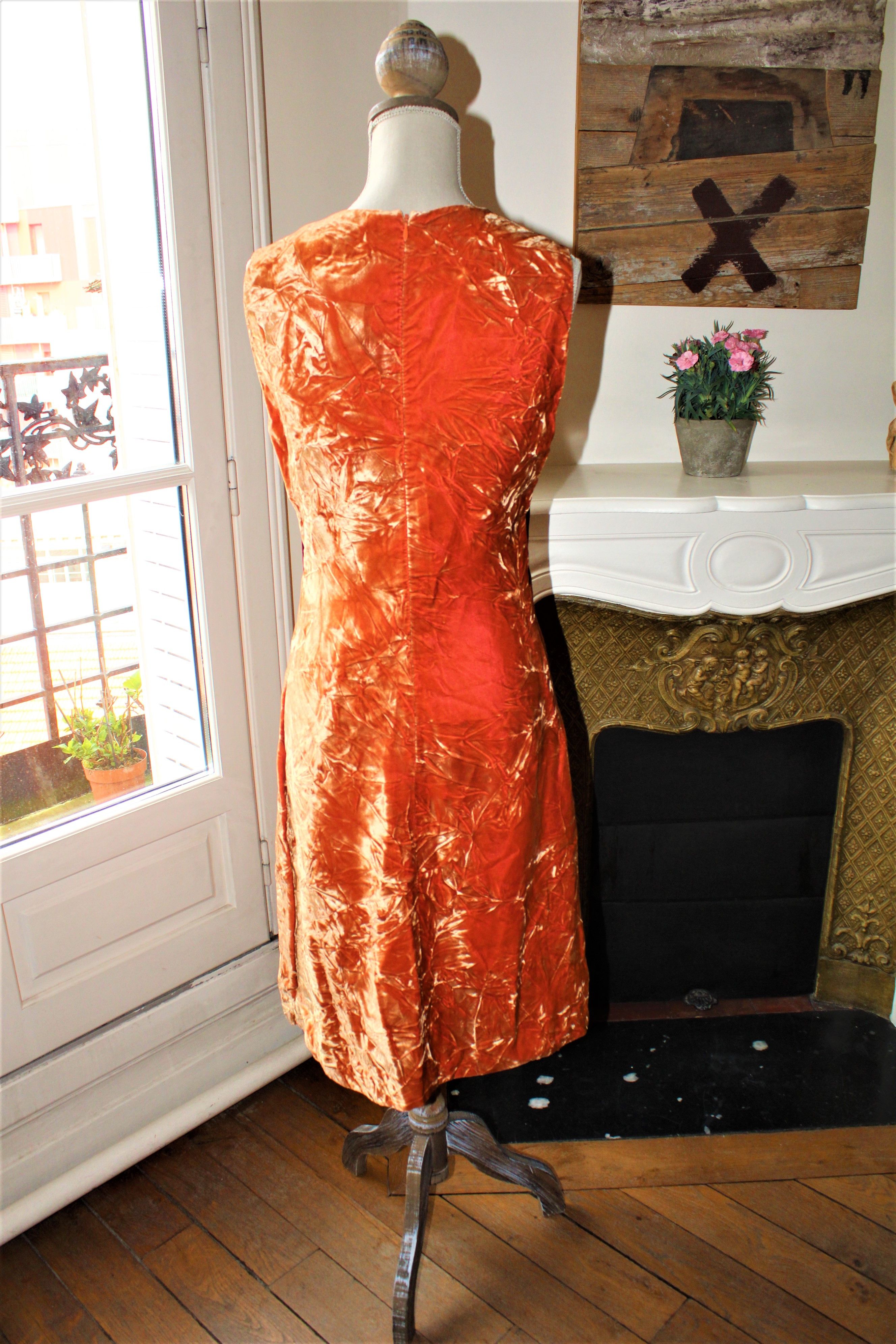 Versace Rare Versace Istante Crushed Velvet Mini Dress Size S / US 4 / IT 40 - 11 Thumbnail
