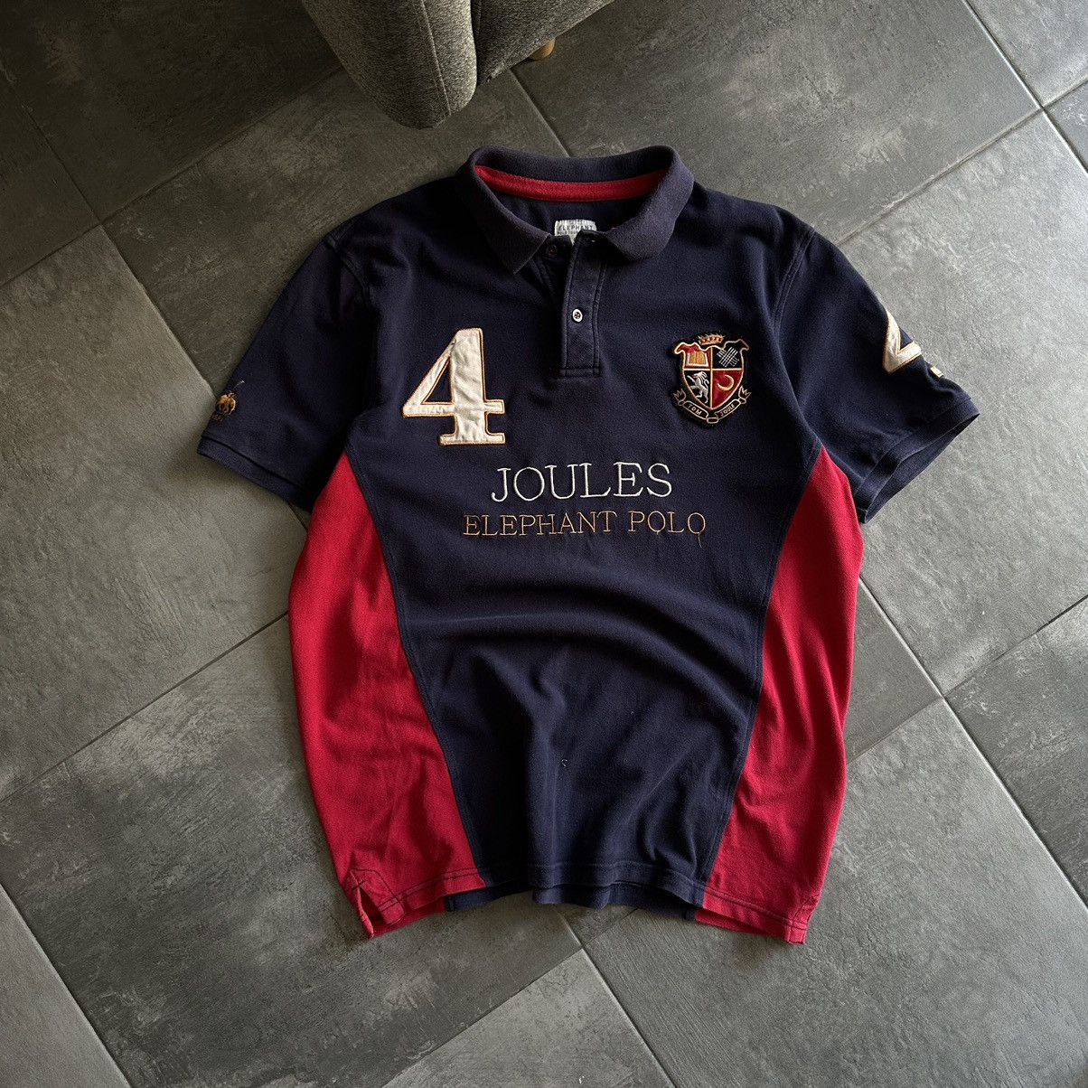 Designer × Vintage Vintage Elephant Polo Tournament T-shirts Joules Y2K 00s Size US L / EU 52-54 / 3 - 4 Thumbnail