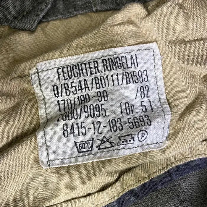 Vintage Vtg 1982 FEUCHTER RINGELAI GERMAN Army Trench Coat Size US L / EU 52-54 / 3 - 5 Thumbnail