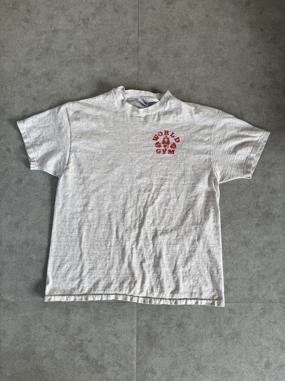 Other *RARE* VINTAGE 90s TEE WORLD GYM BENCH PRESS GORILLA Size US XL / EU 56 / 4 - 5 Thumbnail