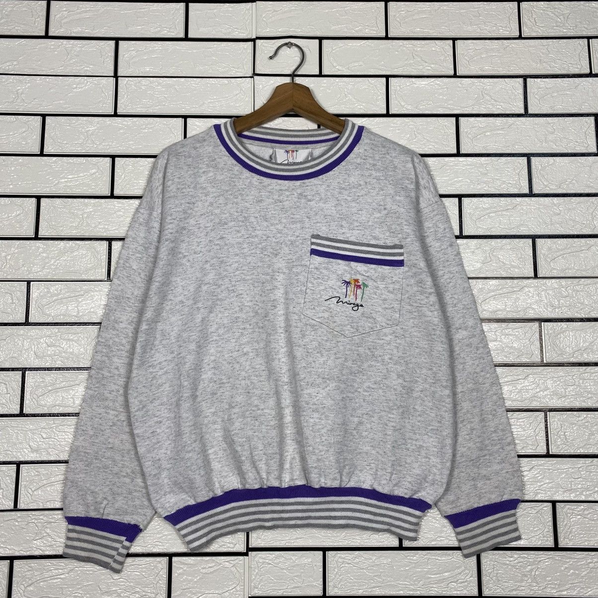 Vintage 📌Vintage Sweatshirt Mirage Usa Single Pocket Size US M / EU 48-50 / 2 - 2 Thumbnail
