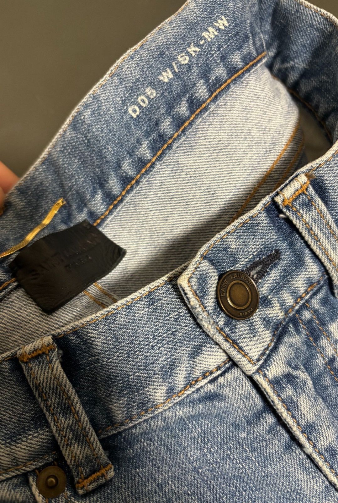 Saint Laurent Paris Saint Laurent SLP 2018SS Light Blue Heavy Destroyed Jeans Size US 28 / EU 44 - 4 Thumbnail