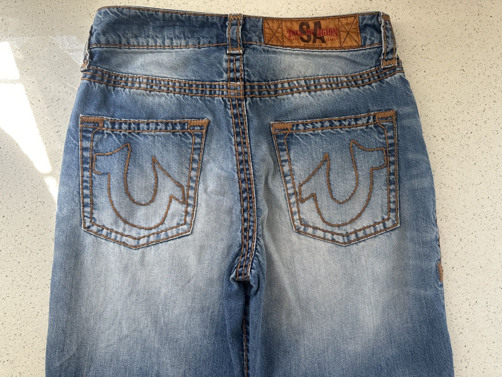 True Religion True Religion x Sebastien Ami “True Grit” Blue Jeans Size US 32 / EU 48 - 3 Thumbnail
