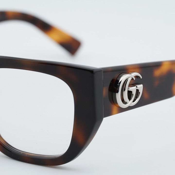 Gucci Gucci GG1952O 002 Eyeglasses Havana 51mm Square Frame Size ONE SIZE - 9 Thumbnail