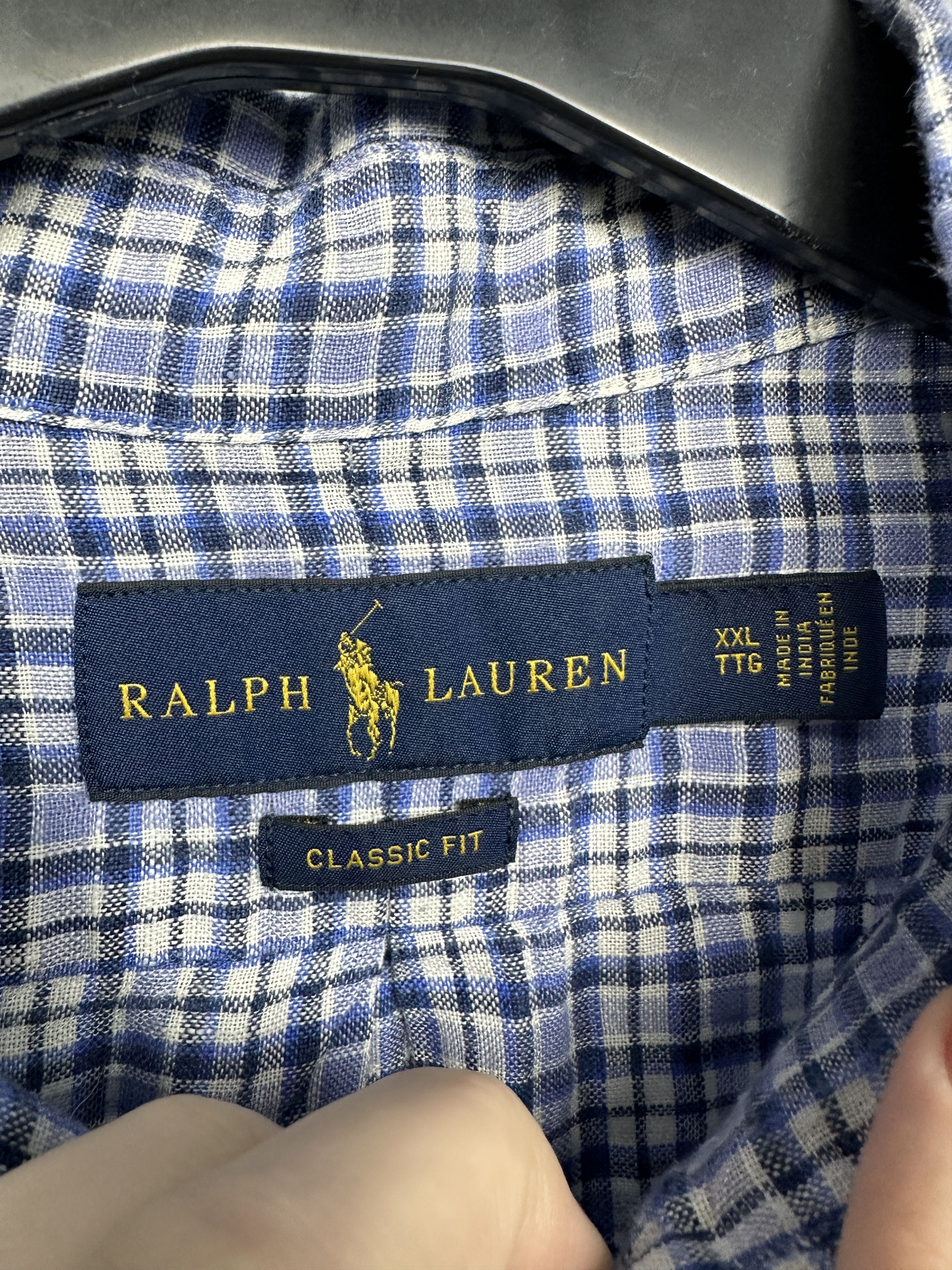 Polo Ralph Lauren Polo Ralph Lauren Mens LINEN Long Sleeve Shirt Size US XXL / EU 58 / 5 - 4 Thumbnail