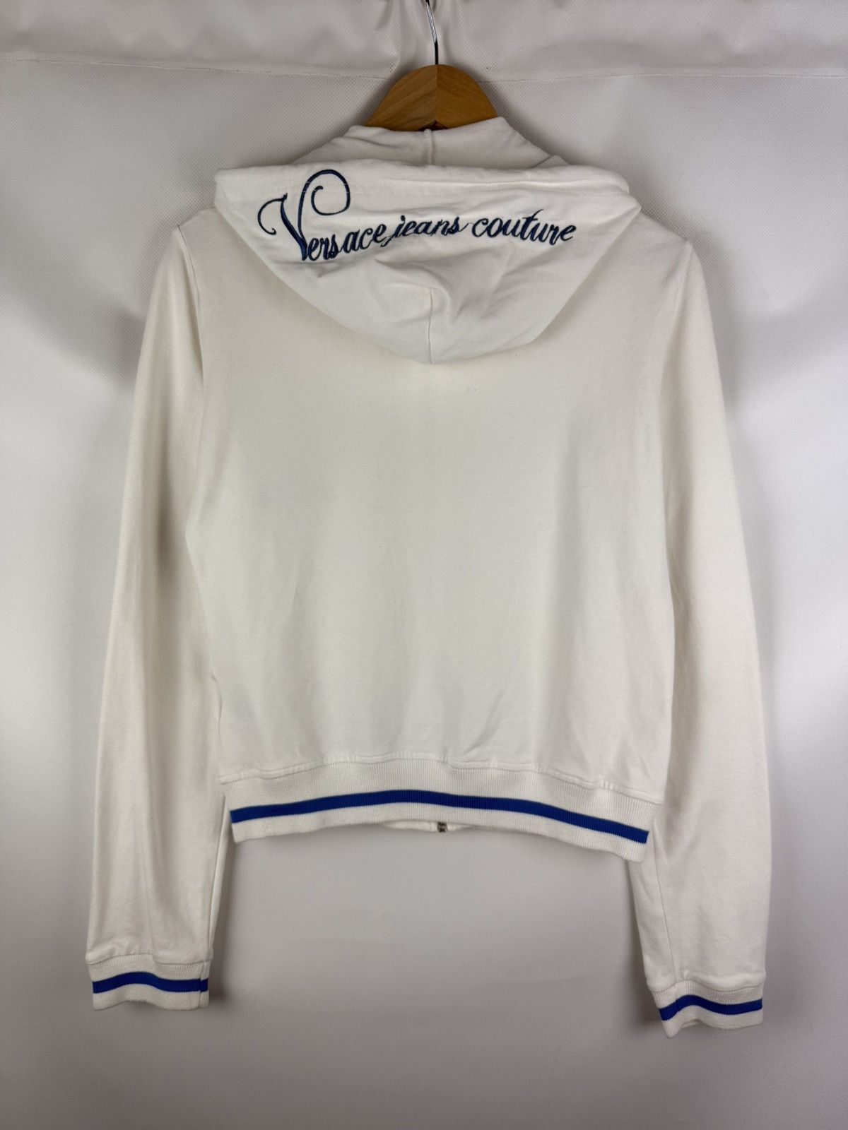 Versace Jeans Couture Versace Jeans Couture Y2K Studded Big Logo Full Zip Hoodie Size S / US 4 / IT 40 - 15 Thumbnail