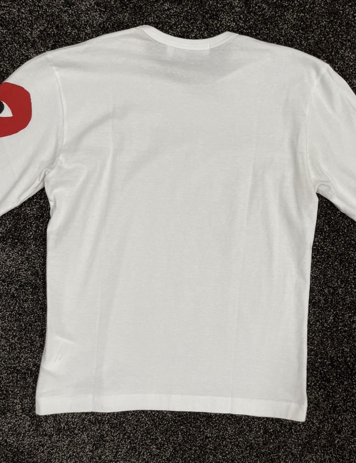Comme des Garcons × Comme des Garcons PLAY × Japanese Brand Comme des Garcon Play Heart Logo Longsleeve White Size US L / EU 52-54 / 3 - 6 Thumbnail