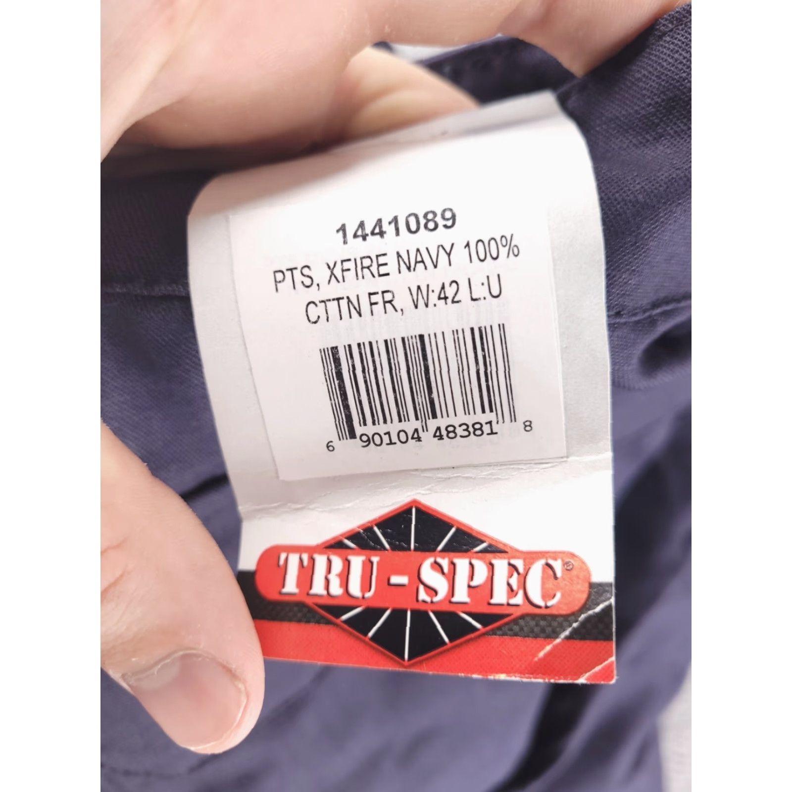 Vintage NEW Tru Spec Pants Mens 42 Navy Blue Flame Resistant Ripstop XFIRE UNHEMMED PTS Size US 42 / EU 58 - 4 Thumbnail