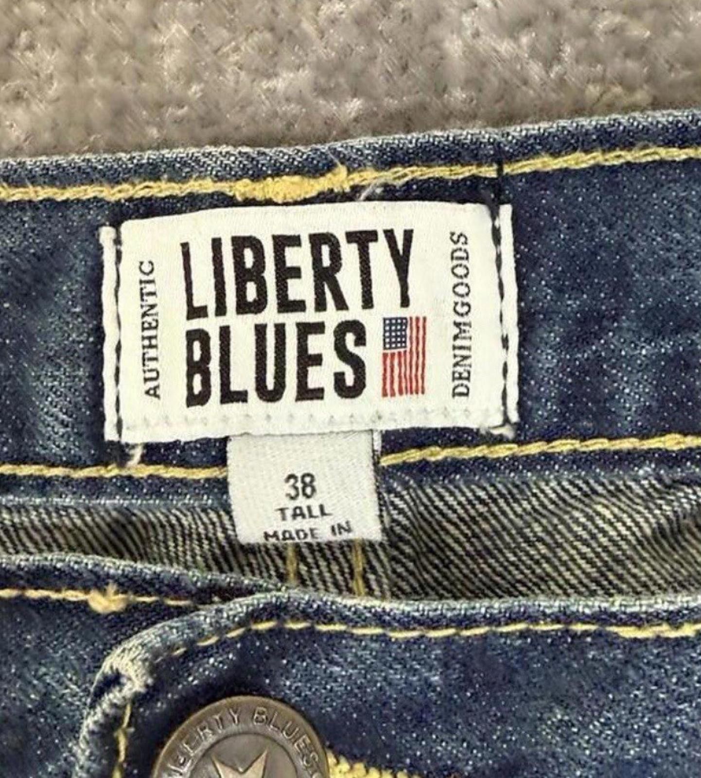 Other Liberty Blues Cargo Shorts Mens 38 Tall Denim Stretch Baggy Size US 38 / EU 54 - 3 Thumbnail