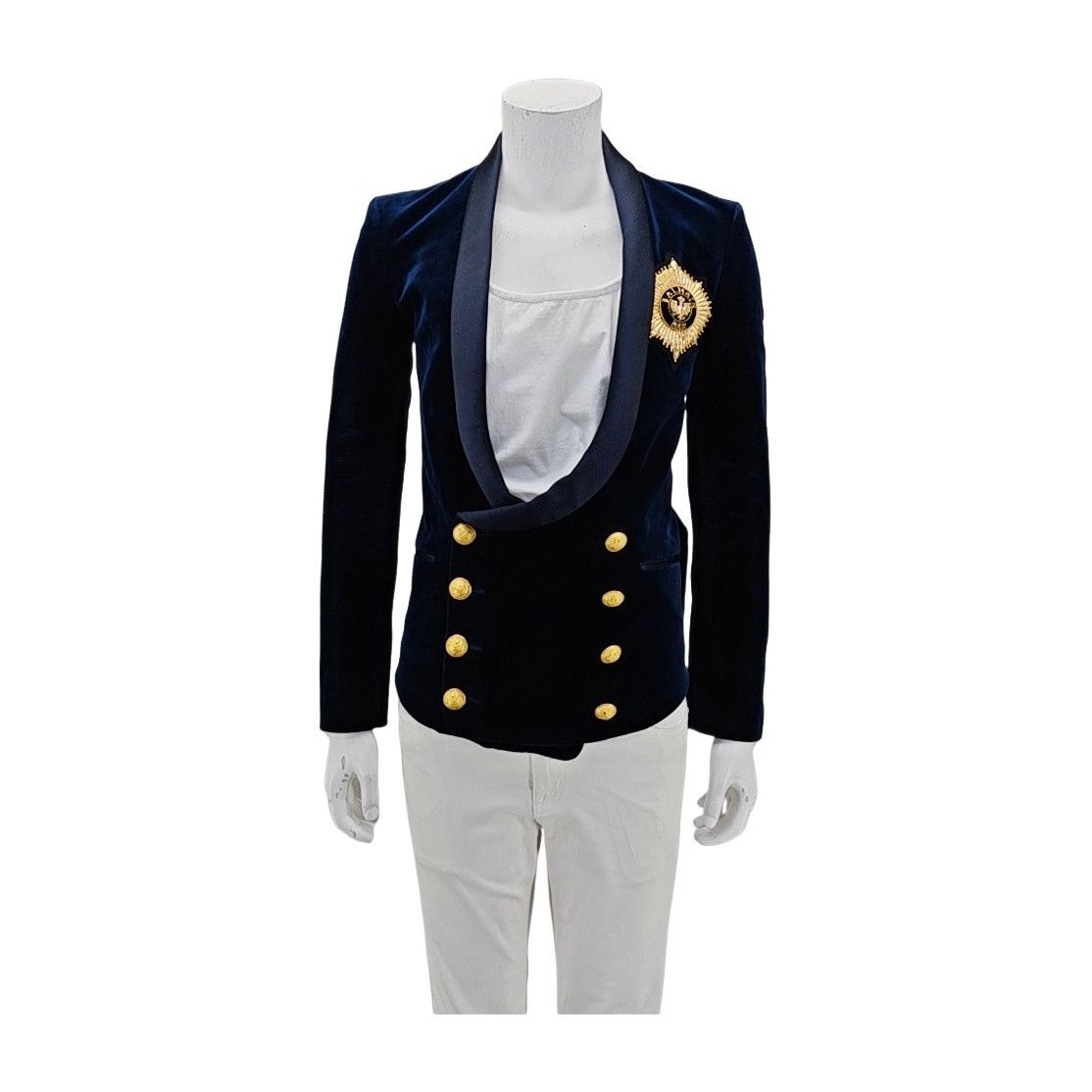 Balmain Balmain Velvet Crest Tuxedo Blazer 36R Size 36R - 1 Thumbnail