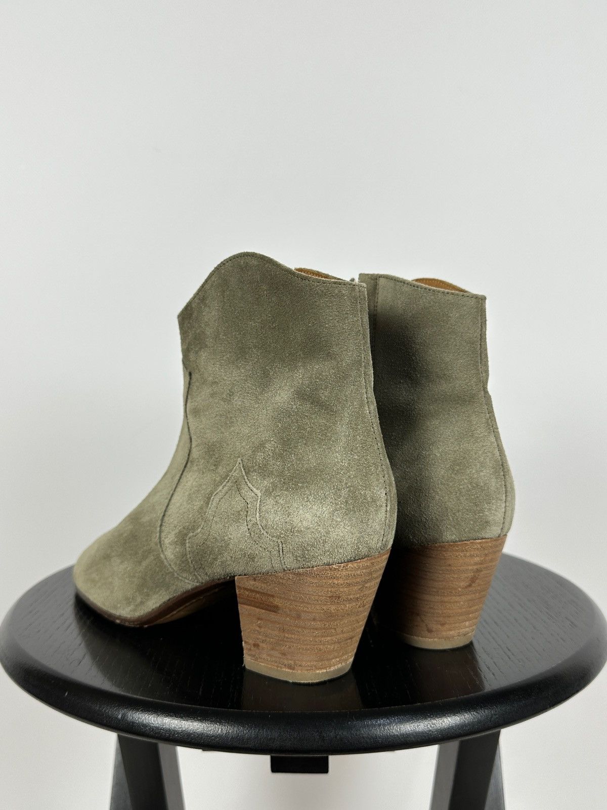 Isabel Marant × Isabel Marant Etoile Isabel Marant Étoile Dicker Suede Ankle Boots Western Style Size US 9 / IT 39 - 6 Thumbnail