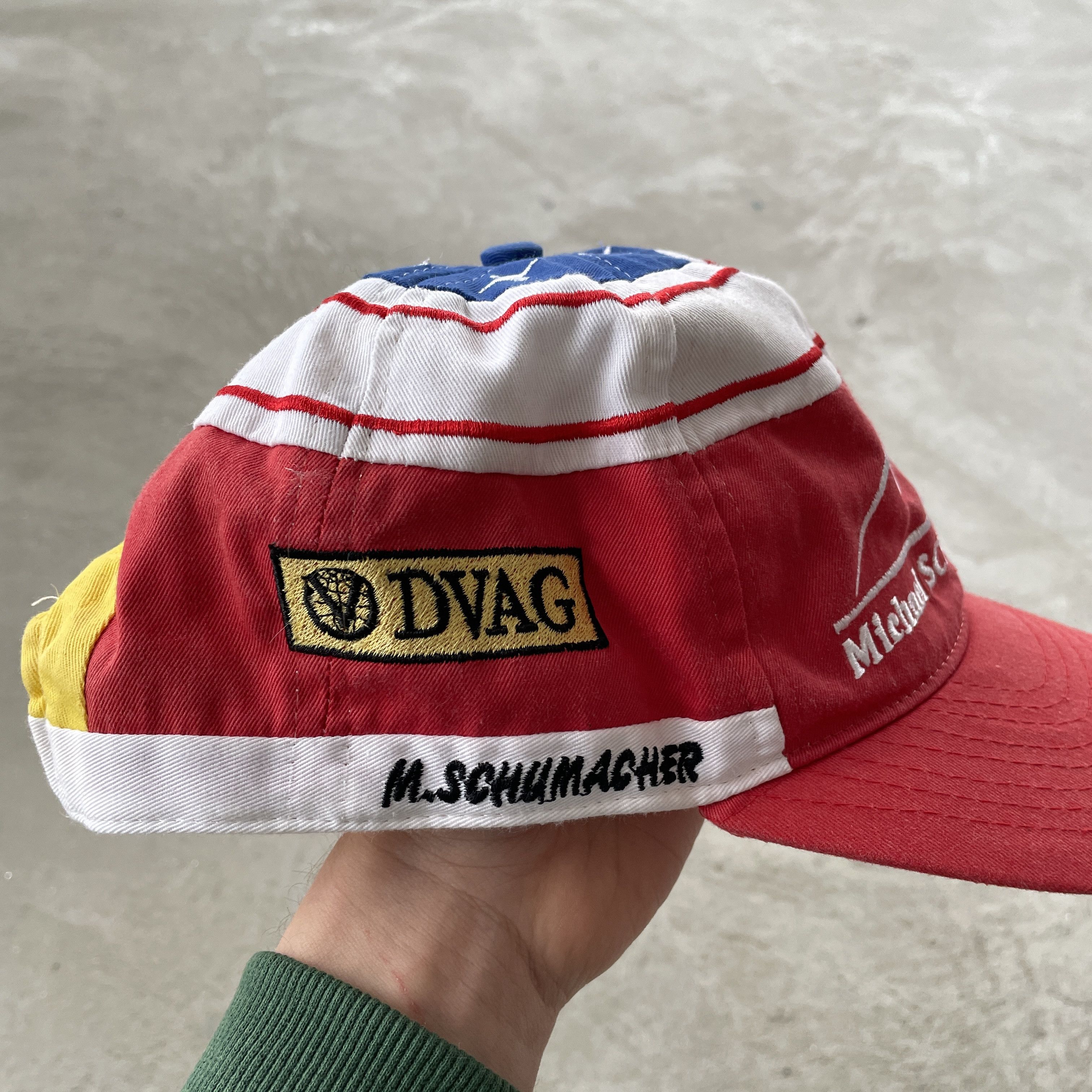 Formula 1 Vintage 90s Michael Schumacher F-1 Racing Cap Size ONE SIZE - 4 Thumbnail
