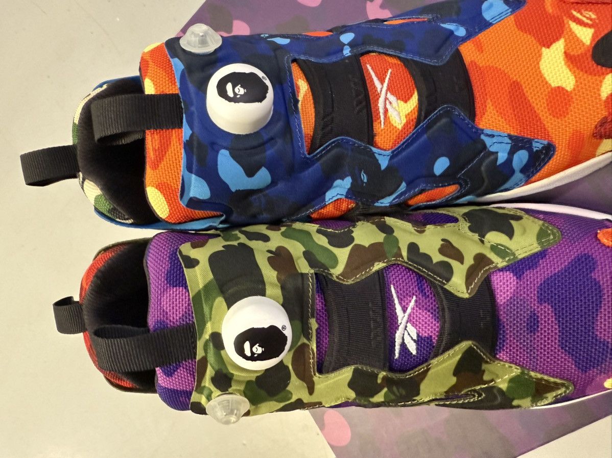 Bape × Reebok Brand new BAPE Pumps! Size US 8.5 / EU 41-42 - 4 Thumbnail