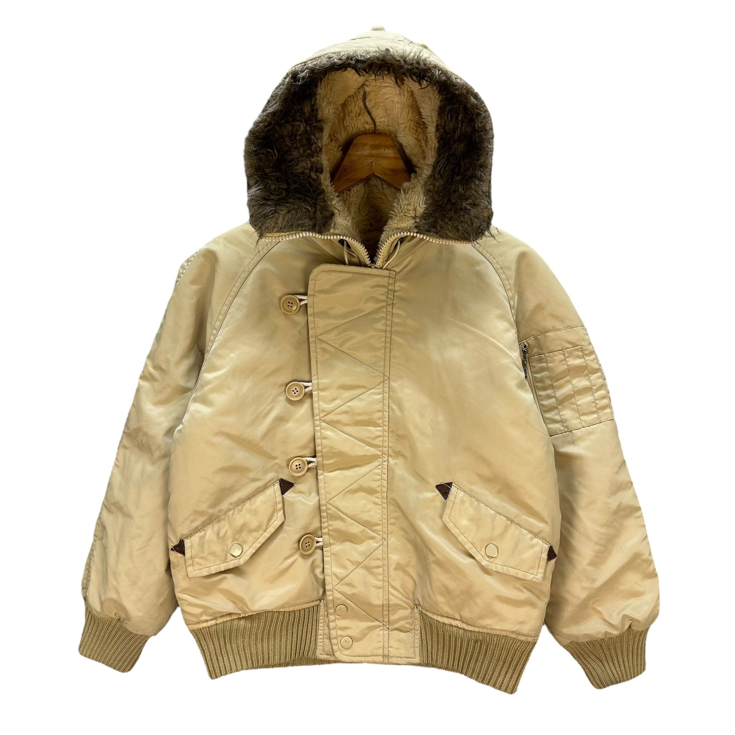 Vintage WRAPIDTRAIN By Wrangler Sherpa Hooded Jacket #A35-0791 Size US S / EU 44-46 / 1 - 1 Thumbnail