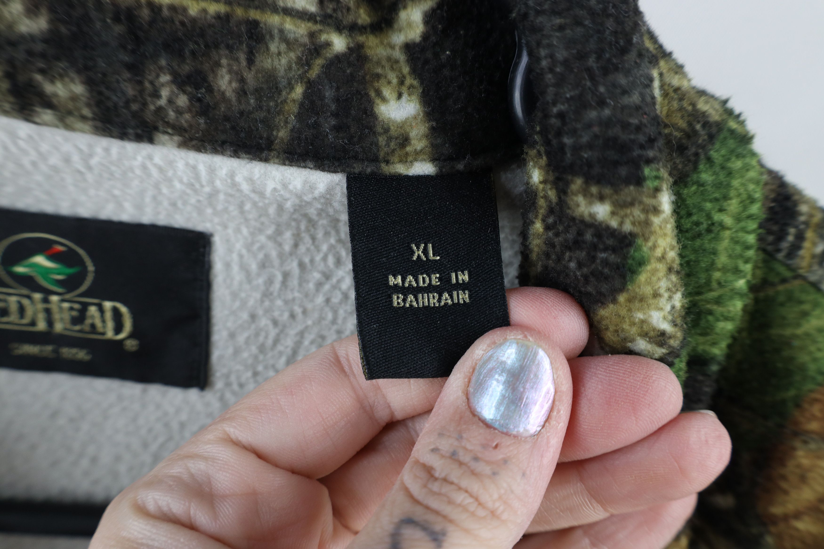 Vintage Vintage 90s Streetwear Camouflage Fleece Full Zip Jacket Size US XL / EU 56 / 4 - 5 Thumbnail