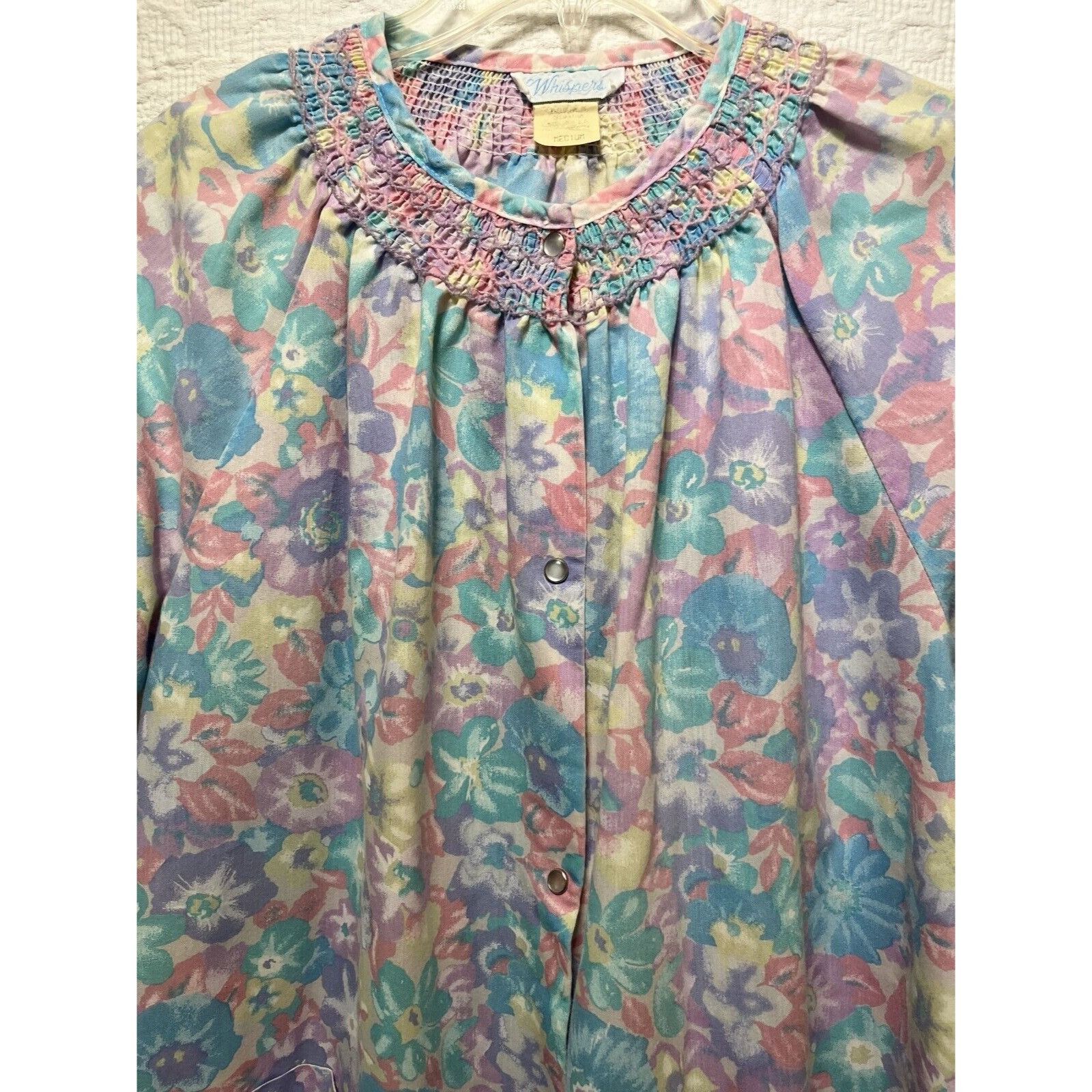 Other Vintage Whispers House Dress Robe Gown Cottagecore Grannycor Size ONE SIZE - 3 Thumbnail