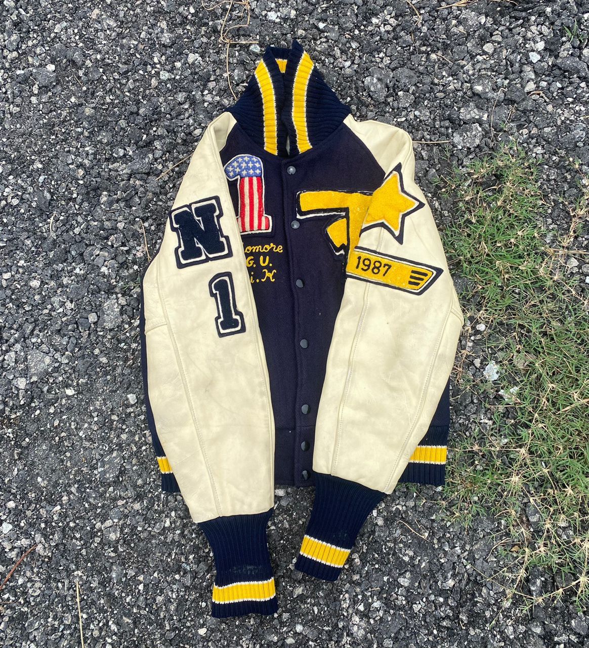 Vintage Vintage varsity jacket custom made by tm Ethetics Size US M / EU 48-50 / 2 - 4 Thumbnail