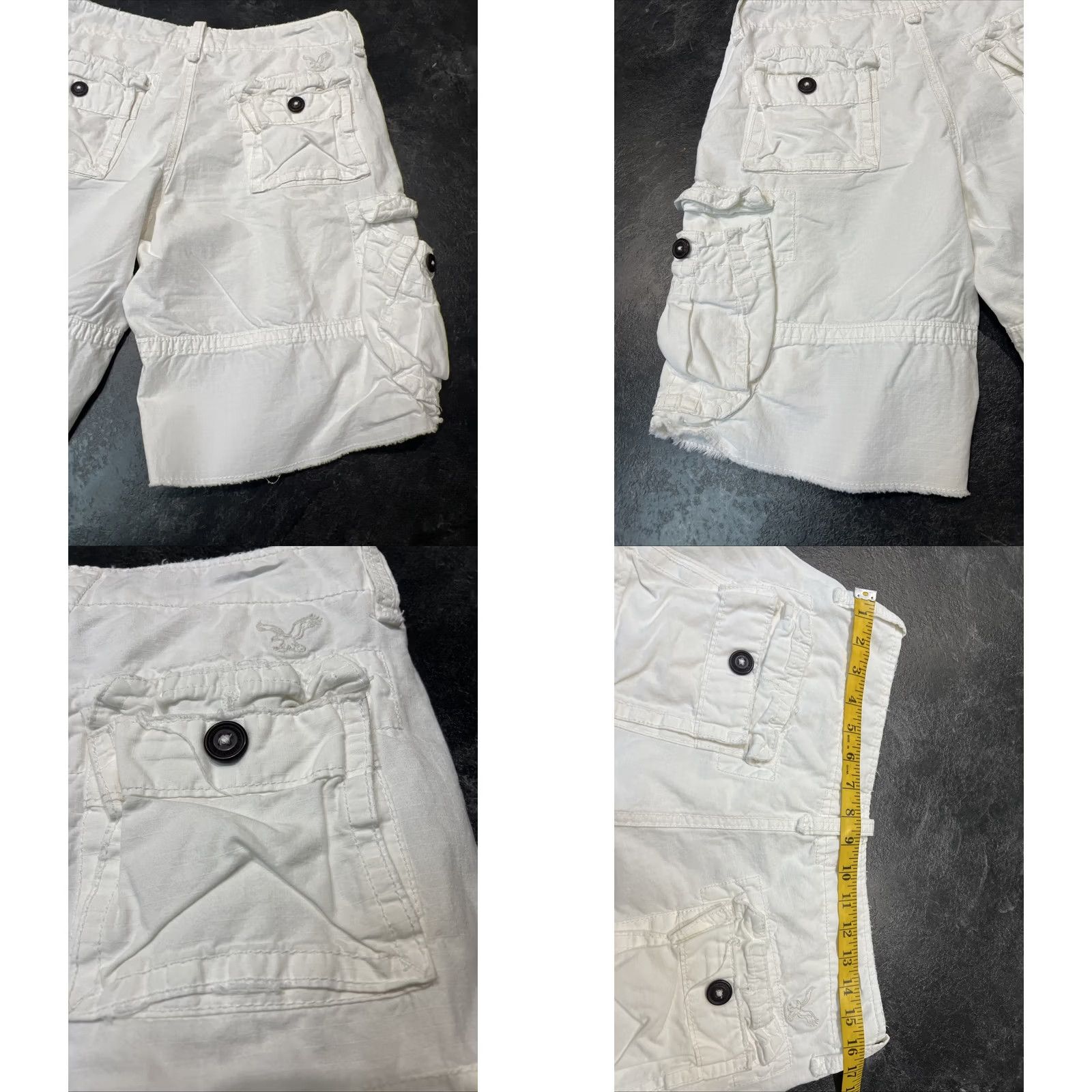 American Eagle Outfitters American Eagle Outfitters Classic Cargo Shorts Mens Size 30 White 10” Inseam Size US 30 / EU 46 - 9 Thumbnail
