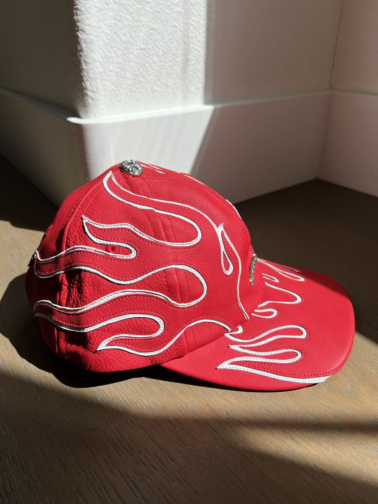 Chrome Hearts Chrome Hearts Leather Flame Hat Size ONE SIZE - 9 Thumbnail