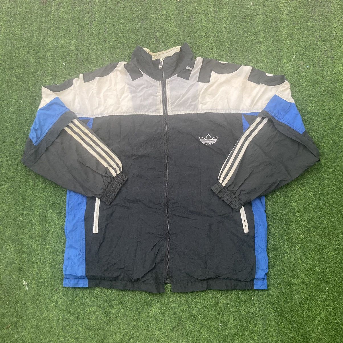 Adidas VINTAGE ADIDAS BIG LOGO WINDBREAKER Size US XL / EU 56 / 4 - 2 Thumbnail