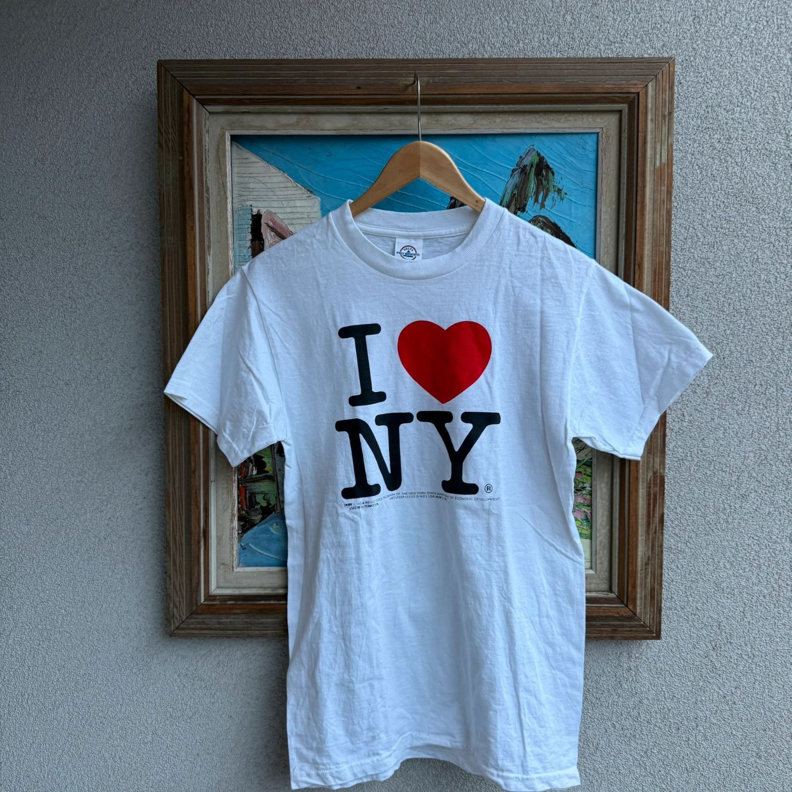 I Love NY I Love NY Vintage 90s T shirt Printed OG White Size US S / EU 44-46 / 1 - 2 Thumbnail