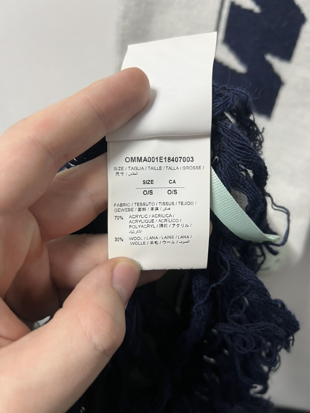 Off-White Off-White Scarf White Big Logo Luxury Size ONE SIZE - 8 Thumbnail