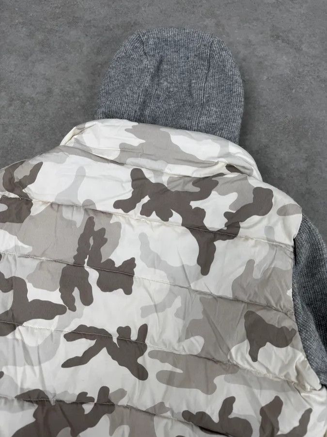 Moncler Moncler Grey Wool Camouflage Hybrid Puffer Jacket Size US L / EU 52-54 / 3 - 8 Thumbnail