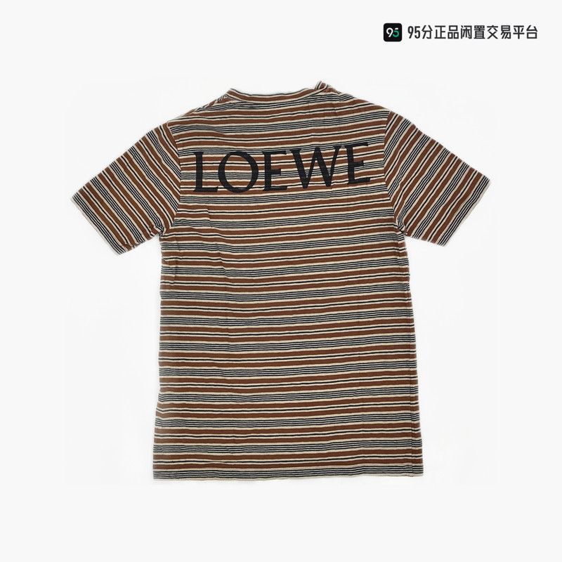 Loewe LOEWE Striped Pattern Print Short-Sleeve T-Shirt Size US XS / EU 42 / 0 - 1 Thumbnail