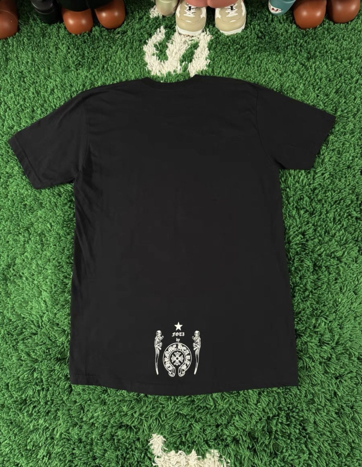 Chrome Hearts Chrome Hearts Foti Stripe Cross Puppy Skull Tee Size US L / EU 52-54 / 3 - 2 Thumbnail
