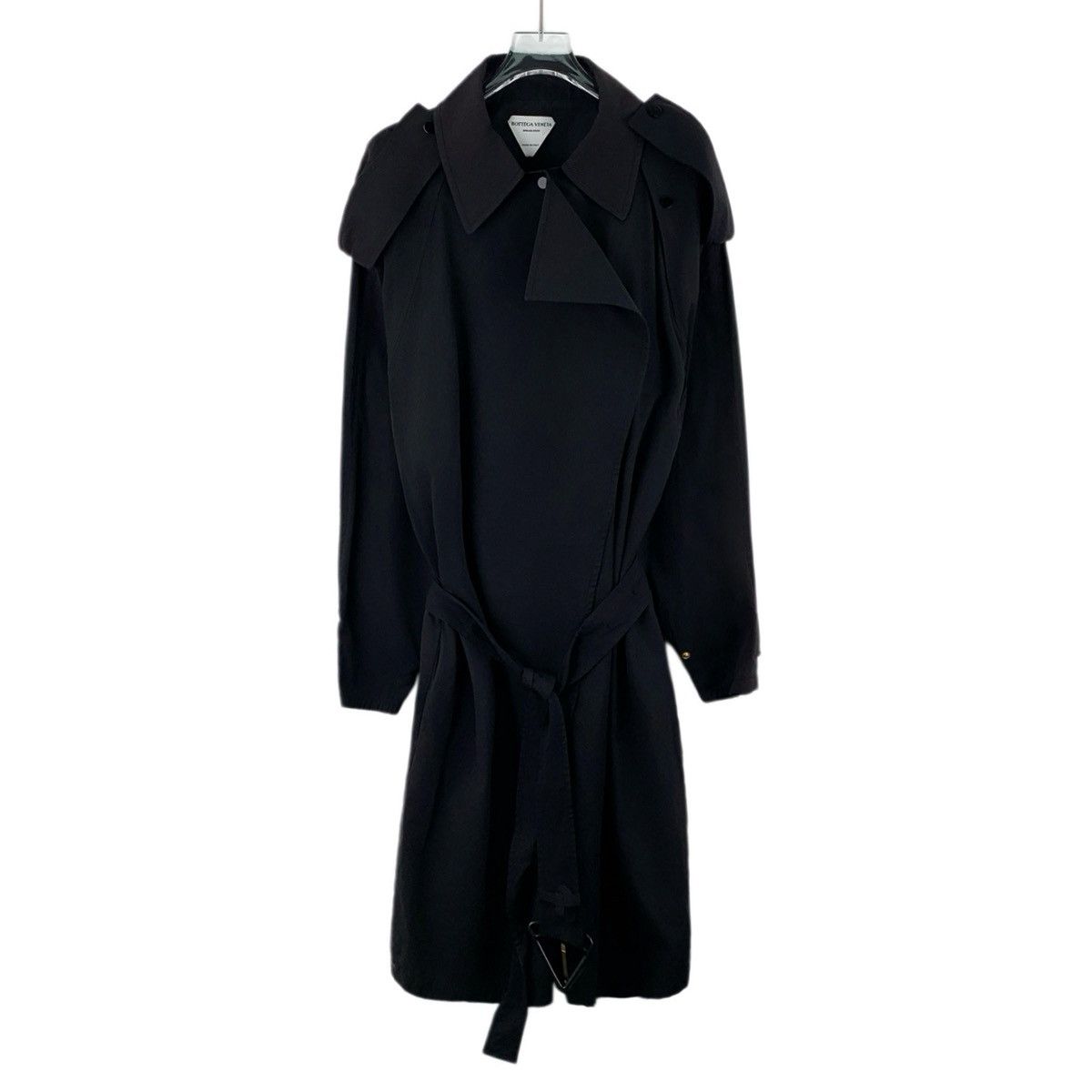 Bottega Veneta Bottega Veneta Black Cotton Lapel Long Sleeve Jumpsuit K26WX Size XS / US 0-2 / IT 36-38 - 1 Thumbnail