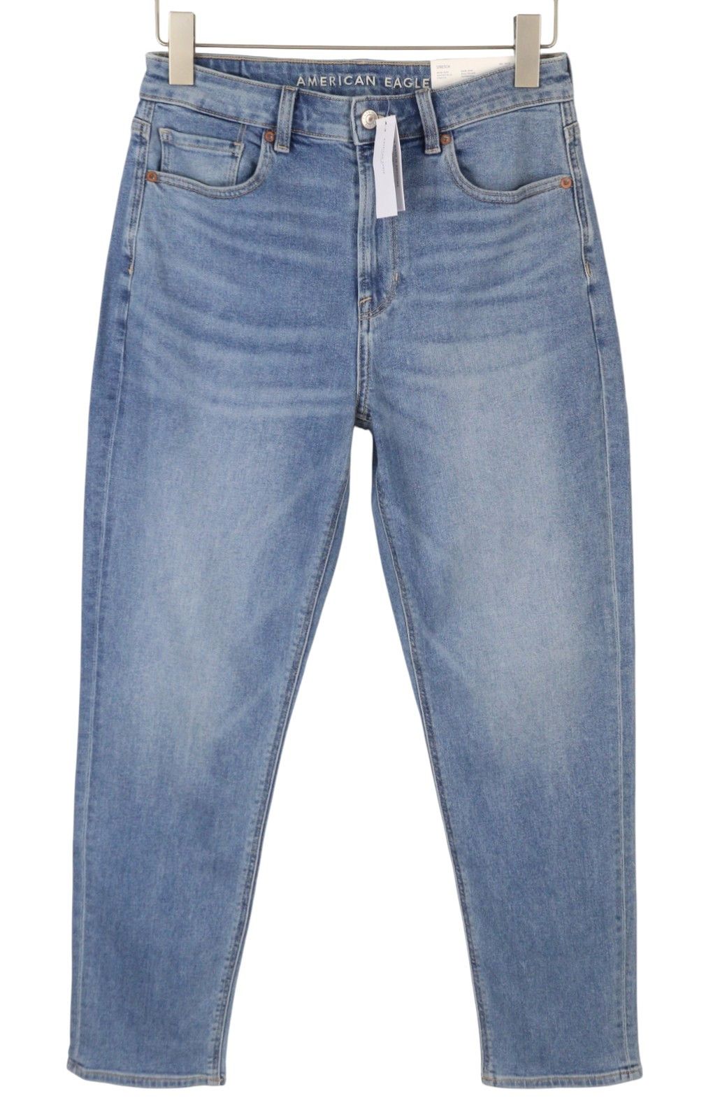 American Eagle Outfitters MOM W28 Cropped Blue Jeans 88989 Size 28" / US 6 / IT 42 - 2 Thumbnail