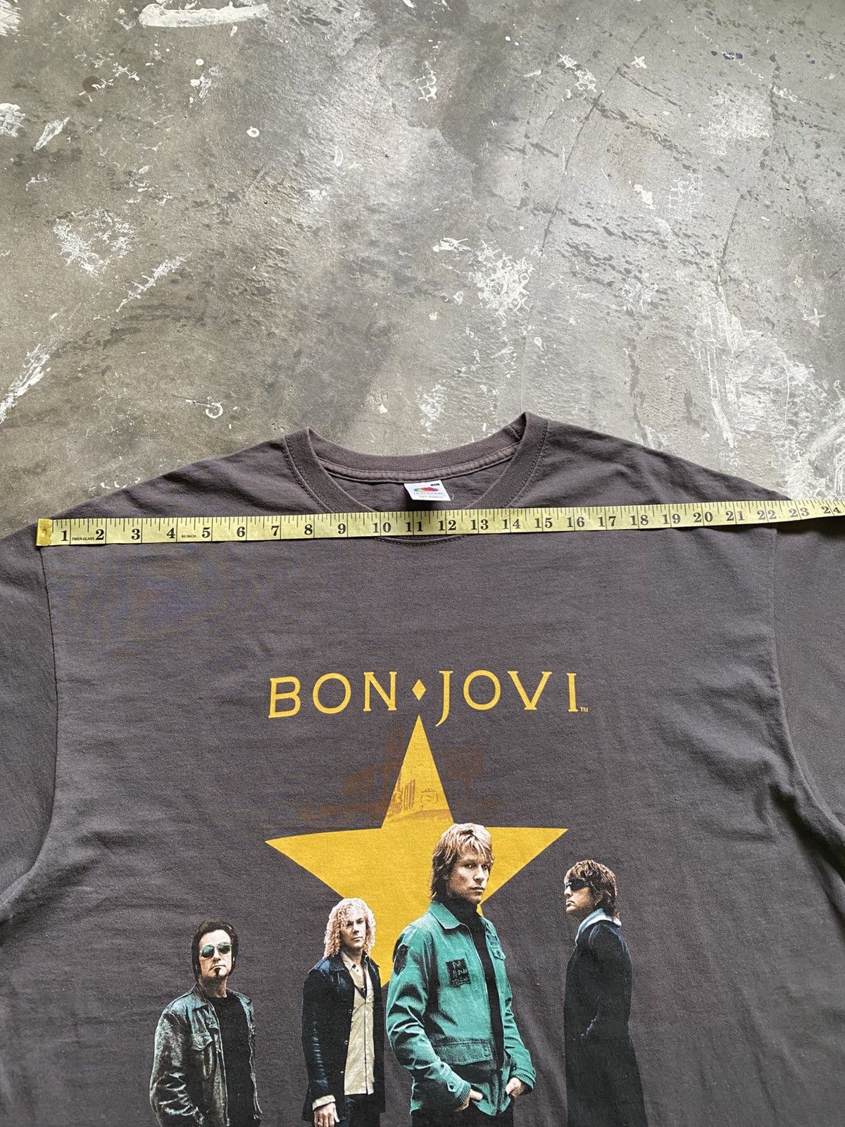 Band Tees × Bon Jovi × Vintage Vintage 07/08 Bon Jovi Europe Tour Band Tee Size US XL / EU 56 / 4 - 15 Thumbnail