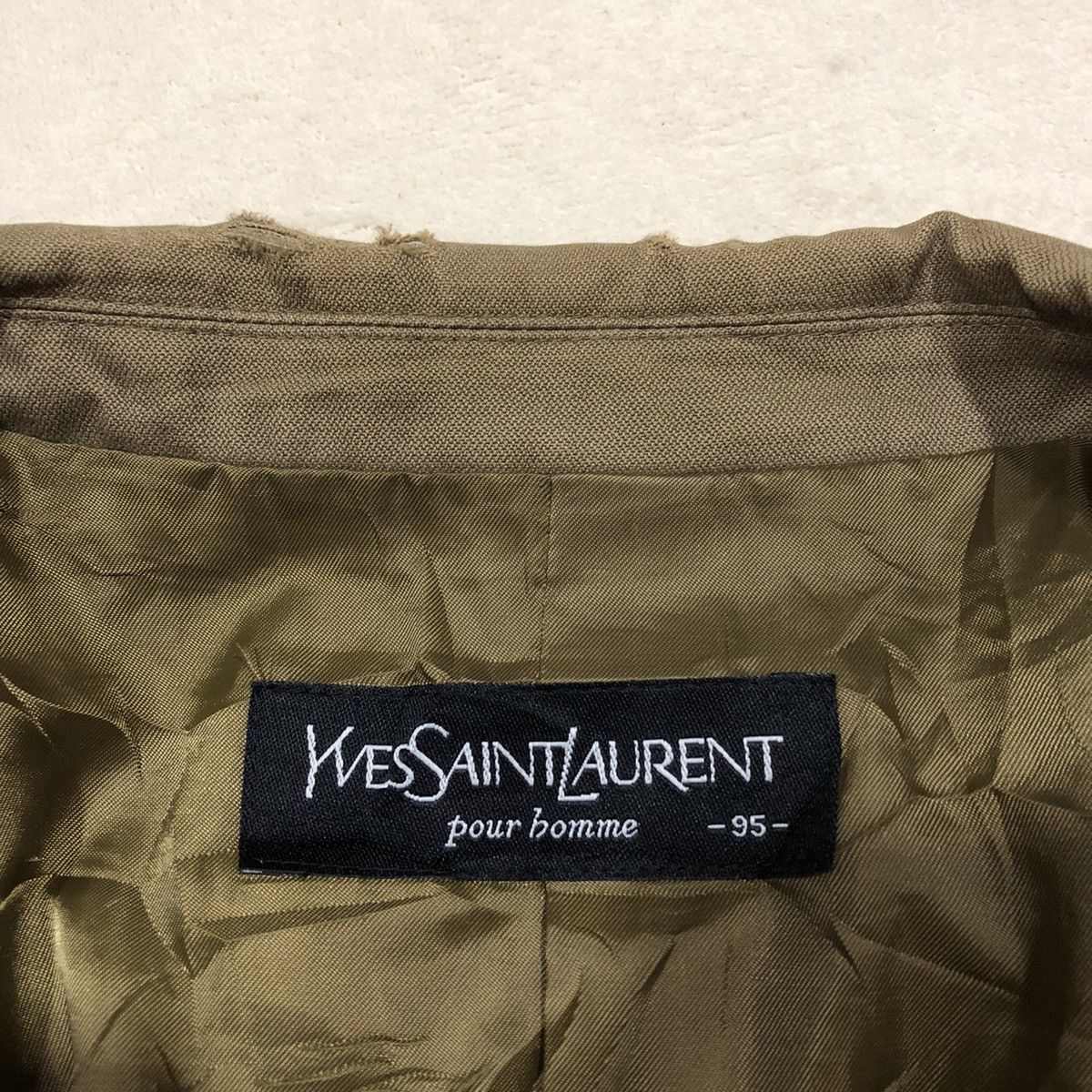 Vintage × Yves Saint Laurent VINTAGE YVES SAINT LAUREN Small Embroidered Logo Blazers Size US M / EU 48-50 / 2 - 8 Thumbnail