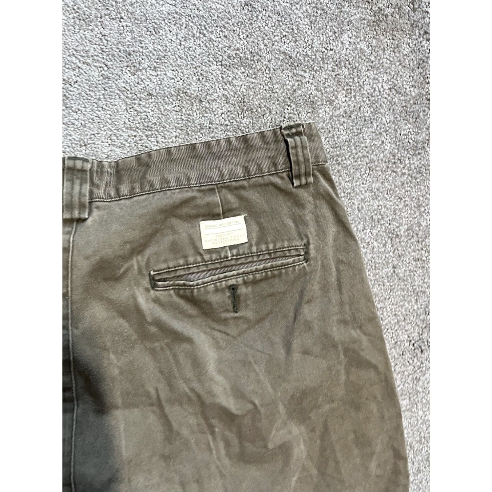 American Eagle Outfitters American Eagle Outfitters Mens Field Khakis Chino Shorts Size 34 Cotton Brown Size US 34 / EU 50 - 3 Thumbnail
