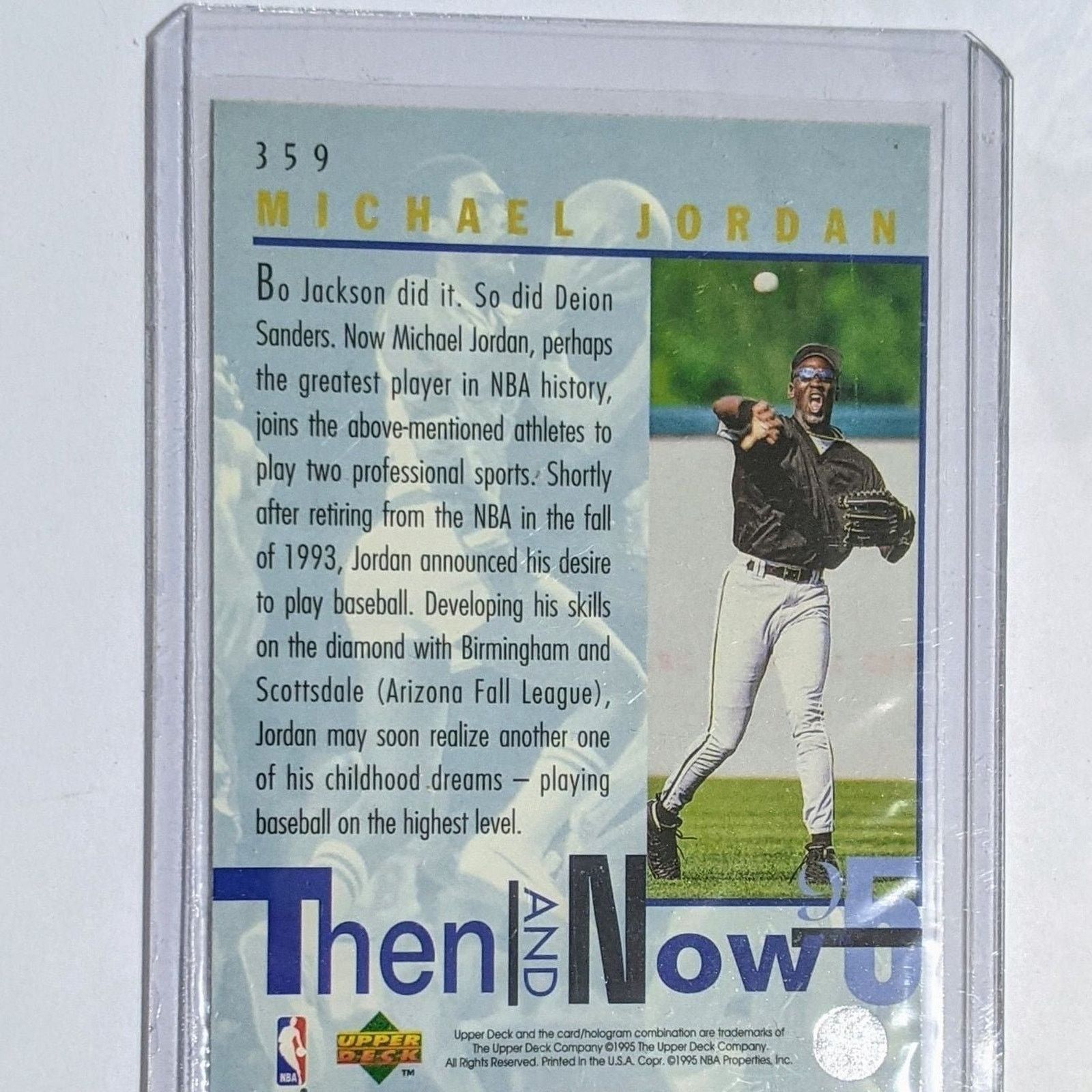 Other 95-96 Upper Deck Michael Jordan Then & Now Insert #359 Size ONE SIZE - 2 Thumbnail