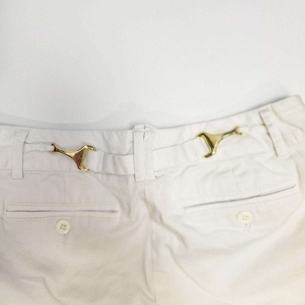 Willi Smith Willi Smith White Bermuda Shorts With Gold Accents Size 4 Size 27" / US 4 / IT 40 - 3 Thumbnail