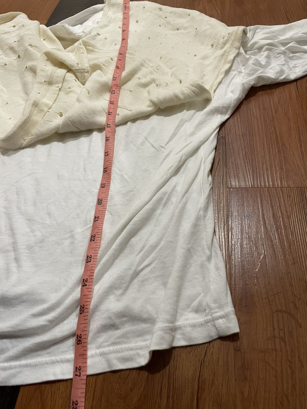 Y's Japanese Designer Yohji Yamamoto Tshirt Hole-Cut Size US L / EU 52-54 / 3 - 10 Thumbnail