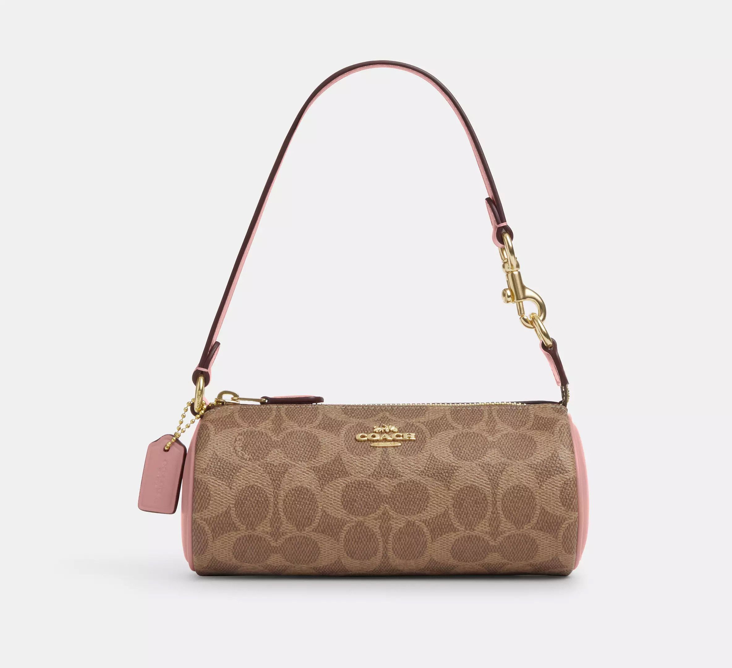 Coach Nolita Barrel Bag In Colorblock Signature Canvas CY040 Size ONE SIZE - 5 Thumbnail